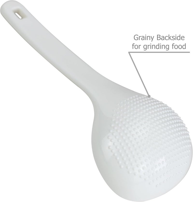 EIKS 2 Pack Plastic Soup Ladle Serving Spoon for Serving Cooking Mixing Stews Noodles Rice Soup - 7.5 inch Long - Image 3